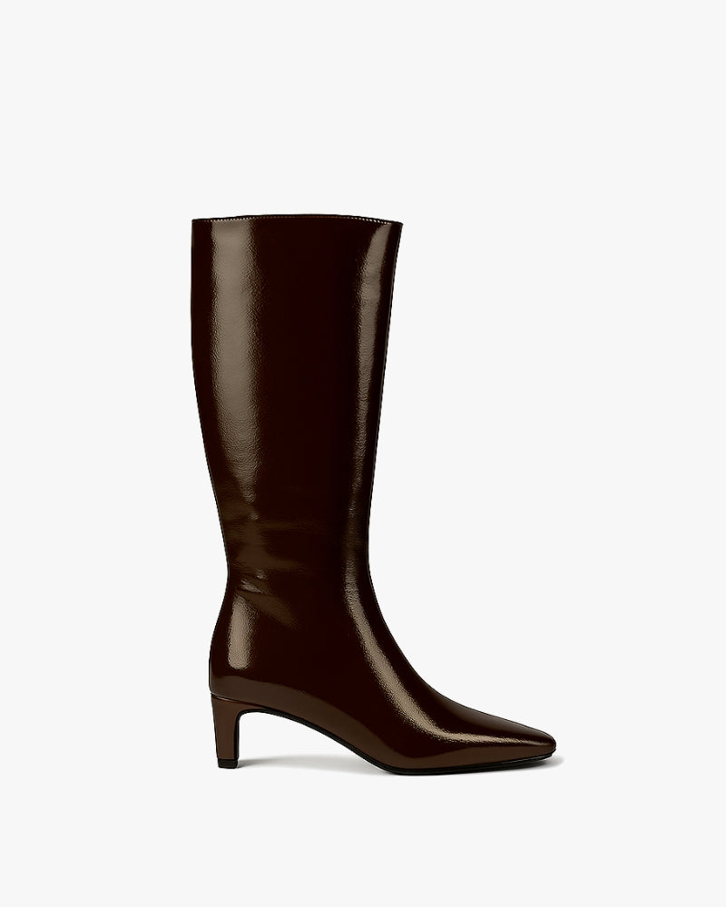 Stella Knee High Boots Chocolate