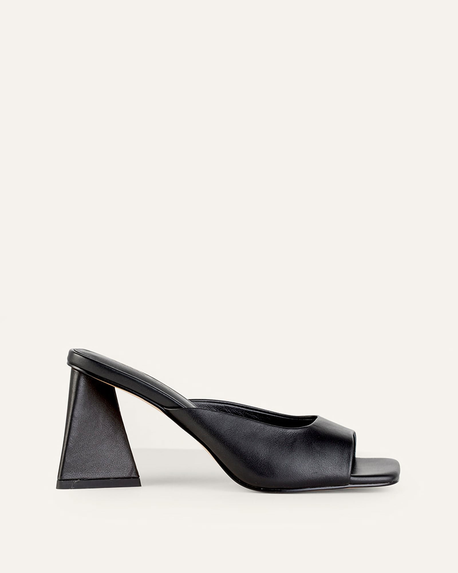 Women's open-toe curved heel offers stylish elegance and comfort.