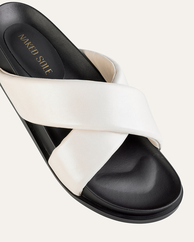 Moulded Footbed White Sandal 