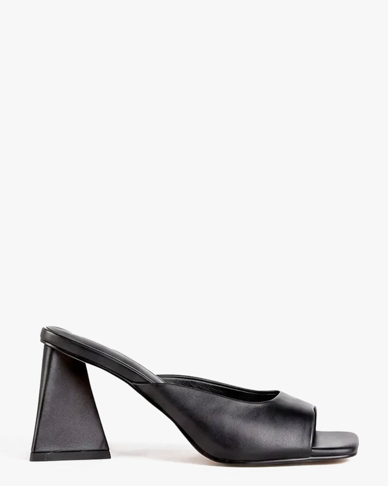 high heel mule 
