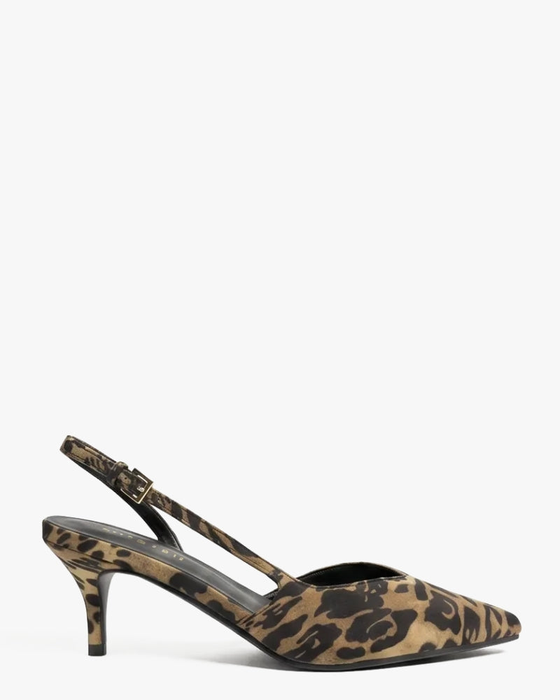 Leopard slingback 