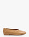 Olivia Glove Ballet Flat in Camel – glove-style upper with centre seam detail, women's sizes 10–15