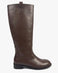 Ivy Knee High Boot in Espresso – matte leather finish, pull-on design, women's sizes 10–15